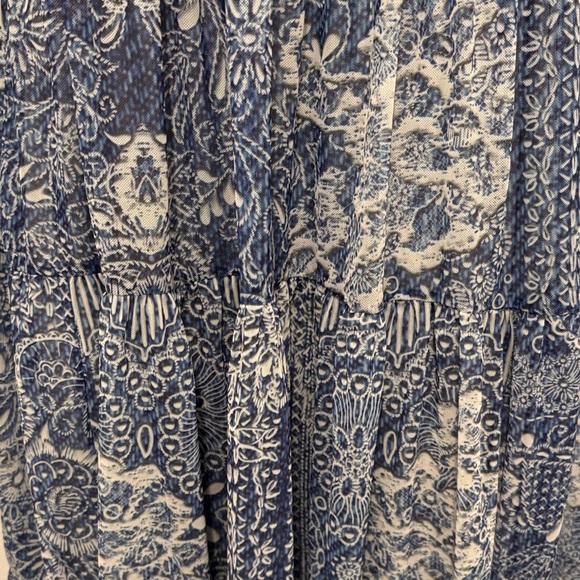 Johnny Was Navy Floral Long Sleeve Dress - Picture 12 of 12